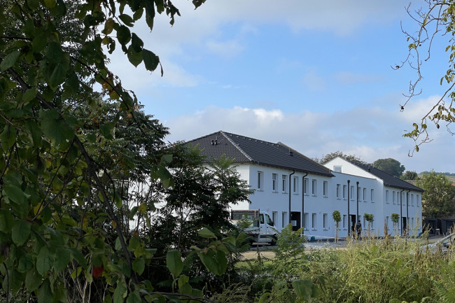 Grünspecht Wohnanlage vom Göllerbach aus gesehen